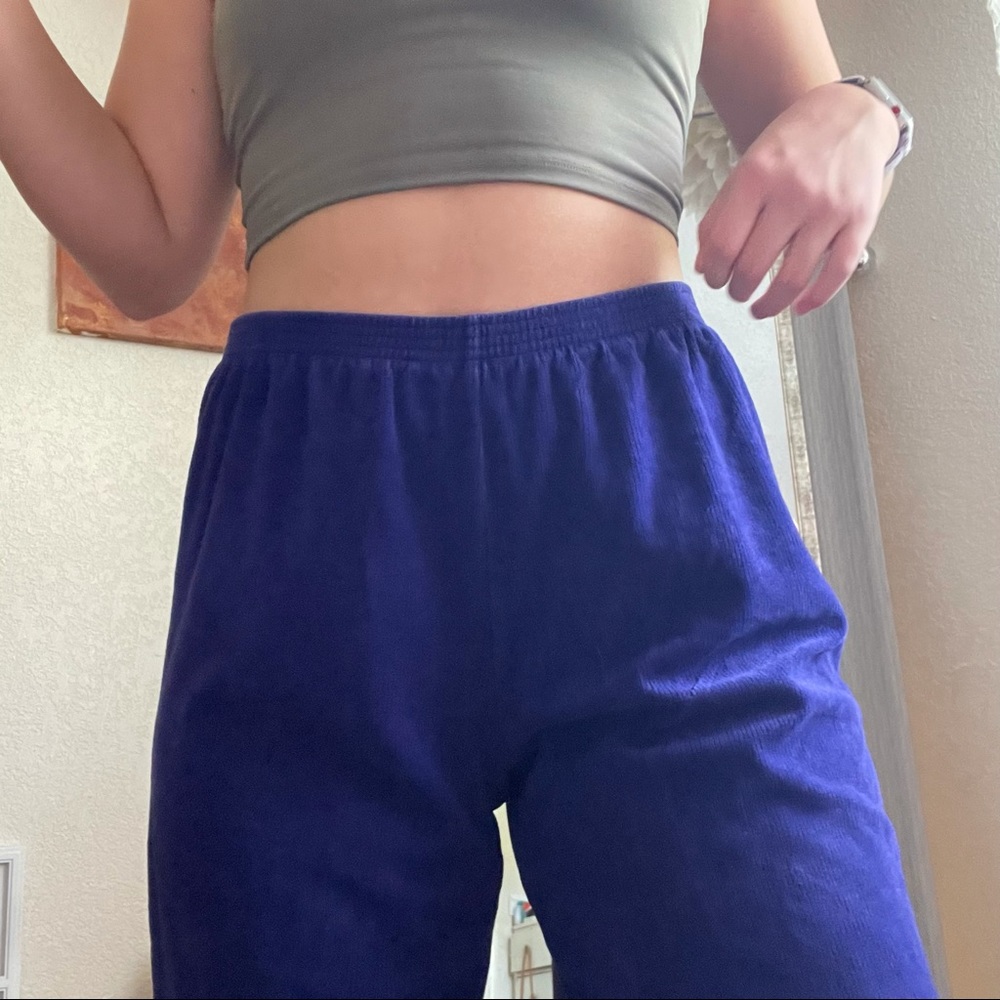 Vintage Purple ribbed pants